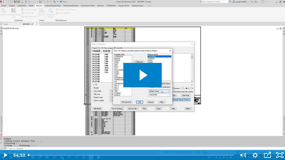 AutoCAD Electrical Report Generation-featured
